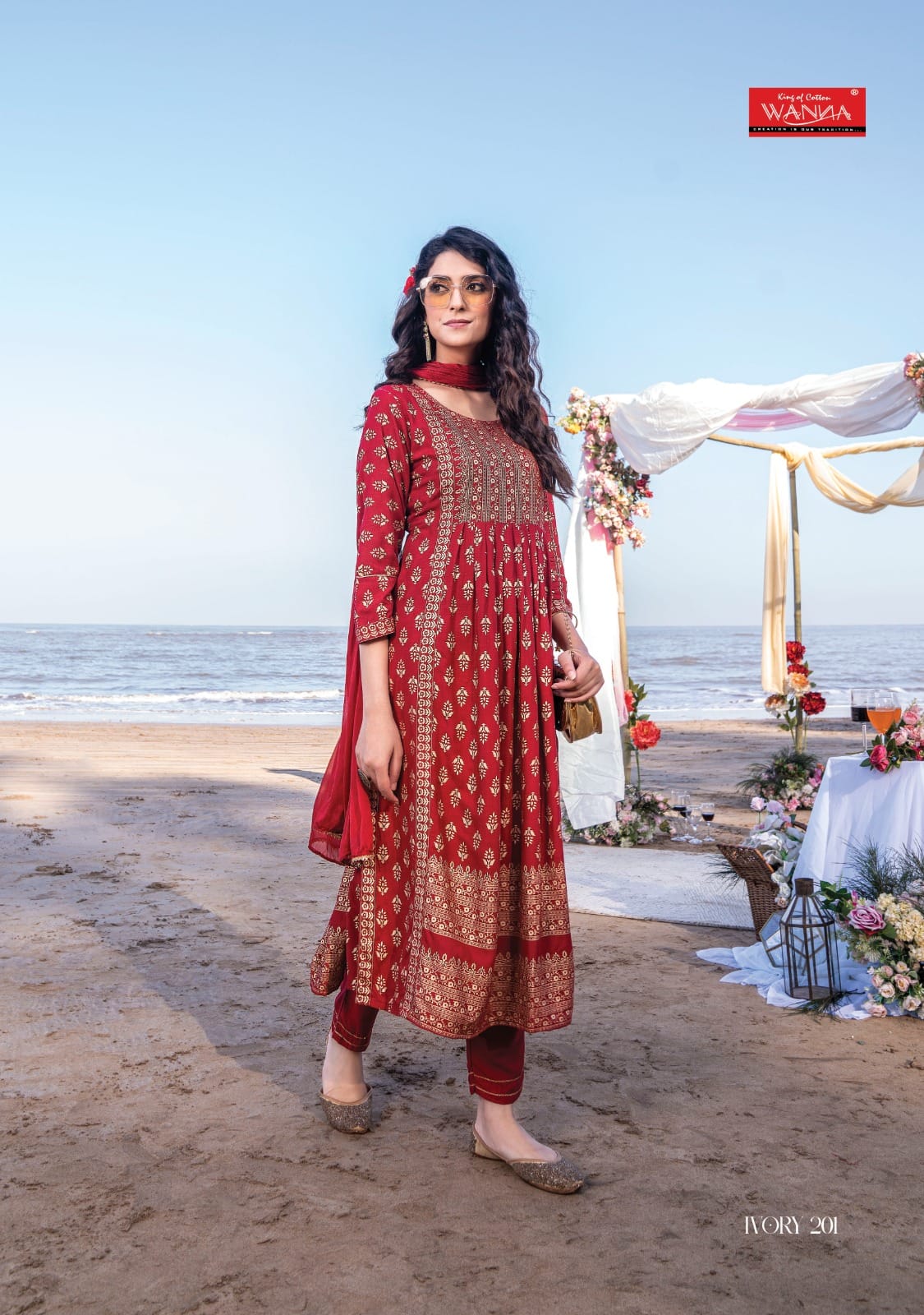 Ivory By Wanna 201-204 Readymade Designer Salwar Suits Catalog